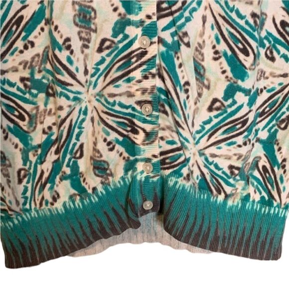 3 for  $30! Ann Taylor patterned short sleeve cardigan - Picture 10 of 10